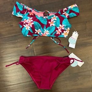Raisins Bikini Island Top & Bottom NWT